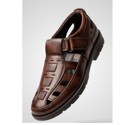 Premium Brown Leather Sandal Loafers