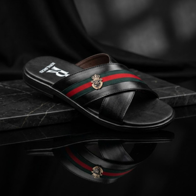 Royal Stripe Premium Men Slides