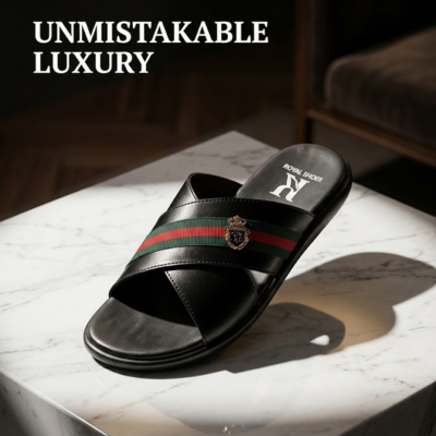 Royal Stripe Premium Men Slides