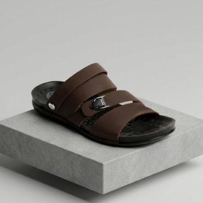 Men’s Stylish Leather Slide Sandals