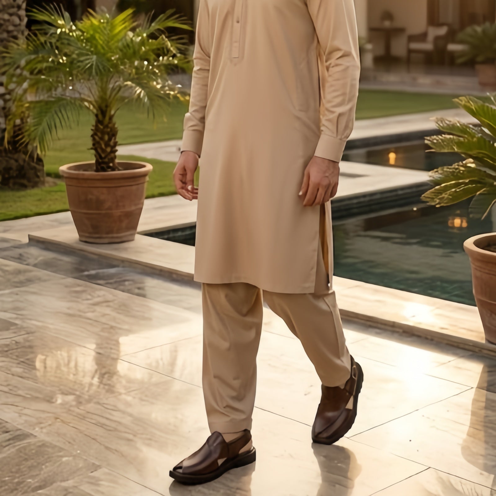 Classic Brown/Black  Peshawari Sandals