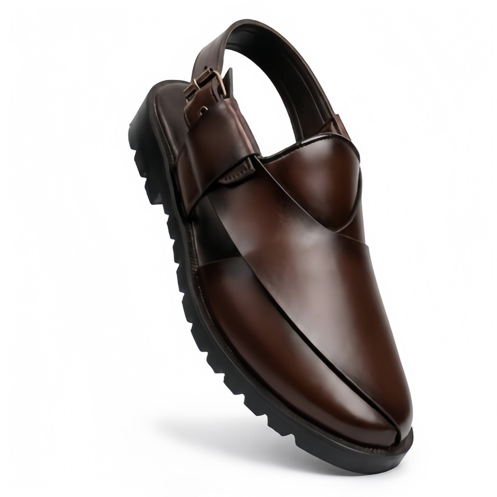 Classic Brown/Black  Peshawari Sandals